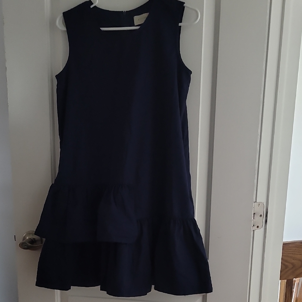 Navy Blue Sleeveless Kids Dress